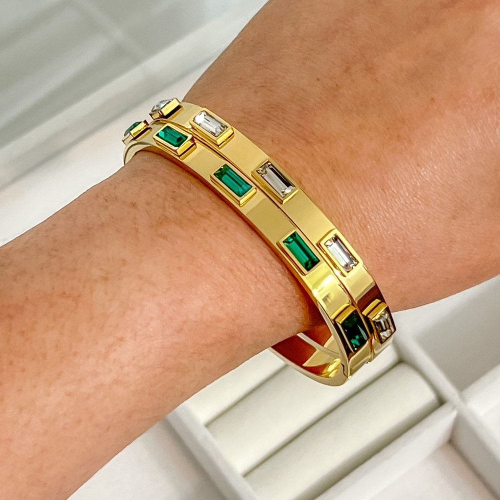 Bangles with Gemstones Bangle Bracelets for Women Gold Bangles Unique Bangles